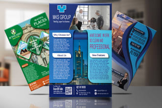 design a flyer, bifold or trifold brochure