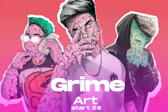 turn your photo into amazing grime art