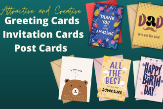 design a greeting card or an invitation card for any event