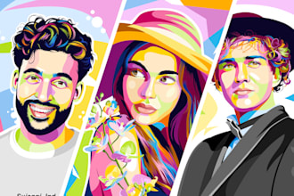 draw amazing vector pop art style from your photo