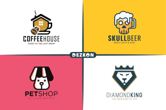 design a modern minimalist flat logo with a creative touch