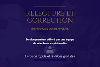 relecture et correction express