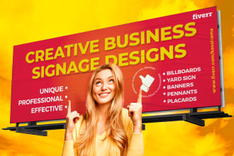 design billboards and real estate signage