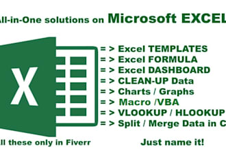 do anything in microsoft excel, macros, vba,pivot,dashboard