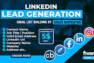 build a valid b2b prospect email list building for targeted b2b lead generation