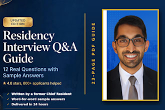 give you real answers to residency and medical school interview questions