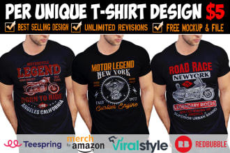do unique colorful bulk custom t shirt designs for you