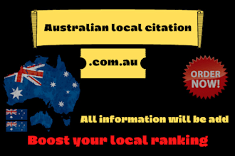 create  top australian citation or australian backlinks