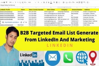 do b2b targeted email lists and linkedin marketing
