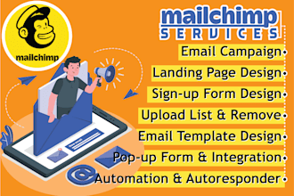 create an email template, campaign and automation setup using mailchimp