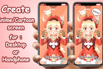 create anime or cartoon wallpaper for desktop and handphone