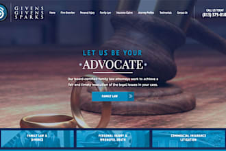 design a professional law firm or attorney website