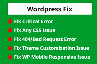 fix wordpress critical error, CSS fix, and mobile device responsive issue