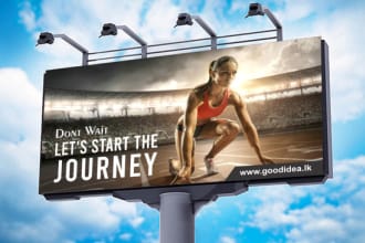 design creative billboard, sign board for you