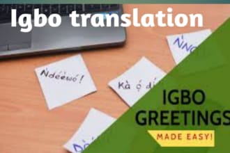 translate from english to igbo language