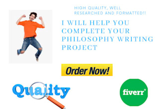 help you complete your philosophy writing project