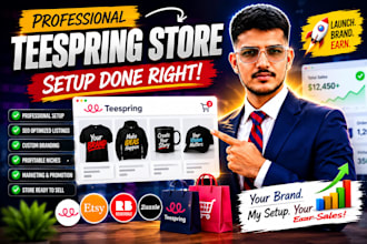 setup teespring  store and  promote teespring store