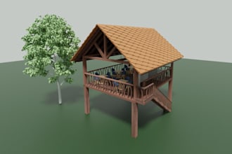 make 3d model for you using blender