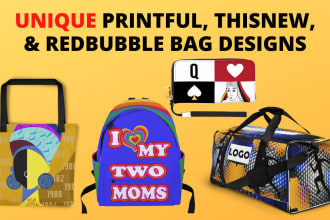 design bags for printful printify and other platforms