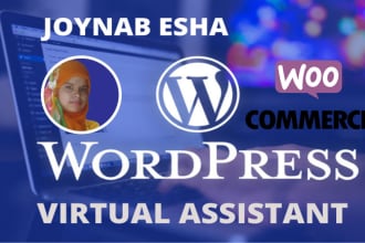 be virtual assistant for your wordpress website