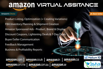 be your expert amazon virtual assistant fba, PPC, listing VA