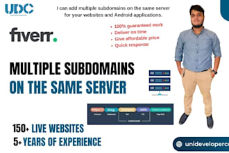 set up and manage multiple subdomains on a single server