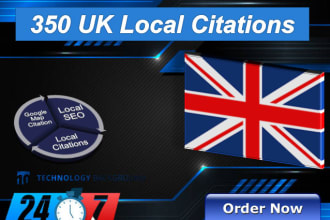 do 350 uk local listing citation and directory submissions for local seo