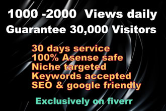 guarantee good targeted traffic daily