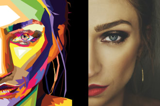 make a wpap art in a catchy way