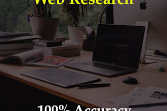 do data entry, internet research, typing work, web scrapping