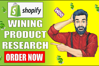 research shopify winning products and dropshipping winning products