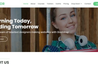 create one page website