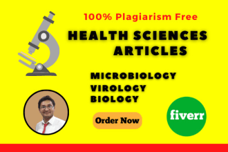 write microbiology, virology and mycology articles