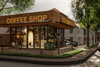 render your commercial interior and exterior