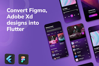 convert your adobe xd, figma design into flutter