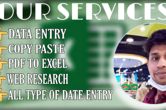 excel data entry woks