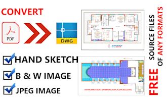 autocad draftsman redraw floor plan architectural plan
