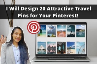 create 20 catchy travel pins in 1hr for pinterest