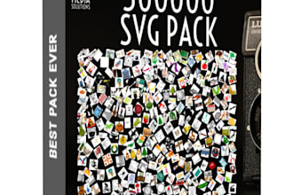 give you a 300 000 svg files vectors pack