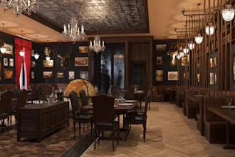 make a photorealistic render of your commercial interior