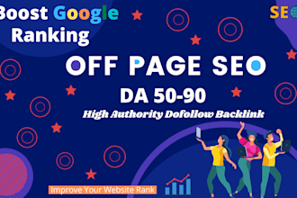 do 120 off page backlinks on high domain sites