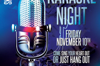 design a professional and unique club and party flyers