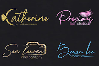 create unique signature logo