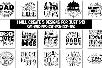 provide professional svg cut files designs and design bundle