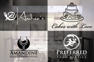 do food BBQ and grill bar and restaurants logo