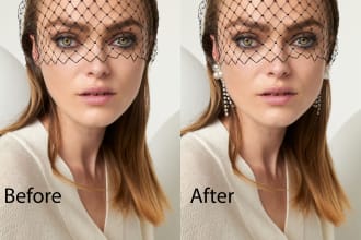high end skin retouching and image editing