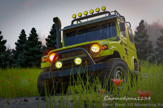 model any 3d vehicle for games and 3d printing