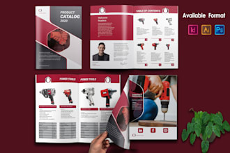 design product catalog business proposal or tri fold brochure