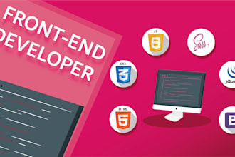 do front end developer I will do front end web development