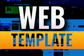 design web template or PSD website or PSD mockup
